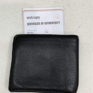 Prada Wallet Mens Bifold Leather Wallet Black Designer Saffiano